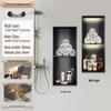 304 Stainless Steel Seamless Built-in Toilet Storage Anti-Fingerprint Recess Box