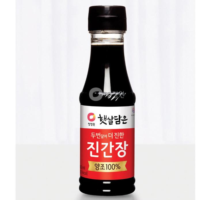 HaeSsalDameun Double-Brewed Soy Sauce – Deep & Rich Flavor (200ml x 2)