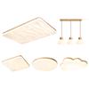 Nordic Wood Style Full Spectrum LED Ceiling Lamp