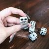 Set of Six Skull Design Dice for Party Games Tabletop Gaming Accessories Halloween Themed Game Dice Set for Casual and Themed Events