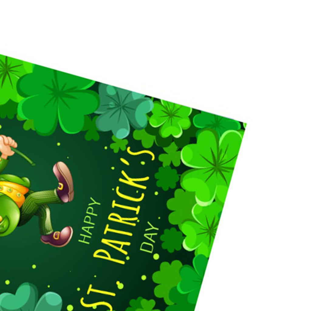 St. Patricks Day Gartenflagge, exquisite dekorative doppelseitige Gartenflagge für Terrasse, Veranda, Balkon, Bac