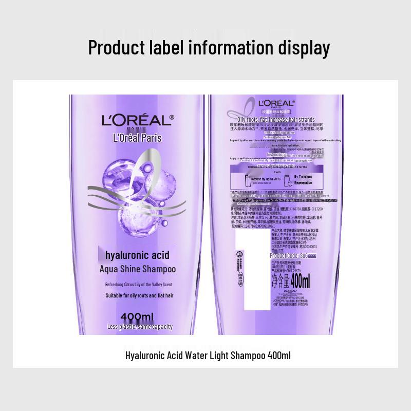 L'Oréal Hyaluronic Acid Plumping Aqua-Glow Shampoo