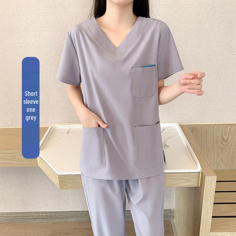 Špičkový rychleschnoucí unisexový chirurgický oblek s mnoha kapsami - Pohodlné lékařské a zubní pracovní oblečení