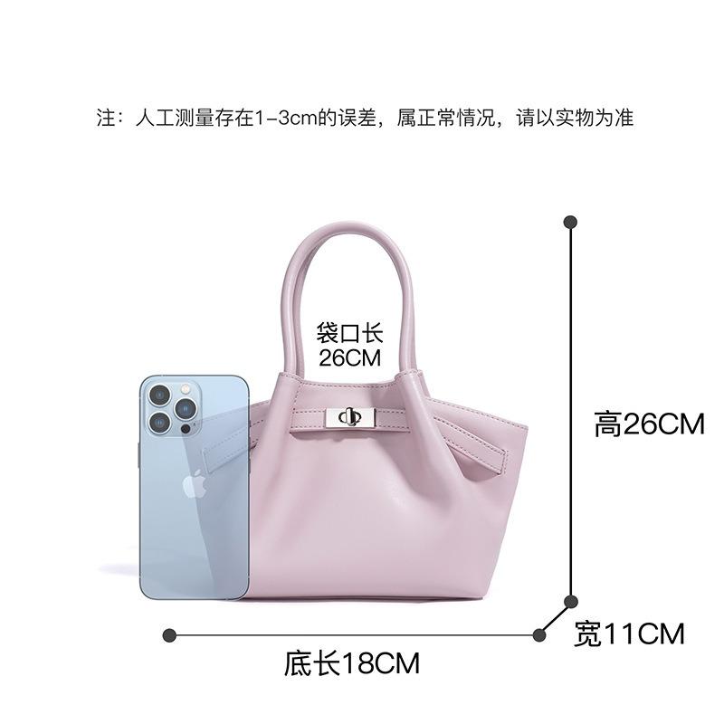New Casual Leather Soft Noodles Dumpling Bag Women's Versatile Commuter Business Handbag Premium Versatile Shoulder Bag Women's