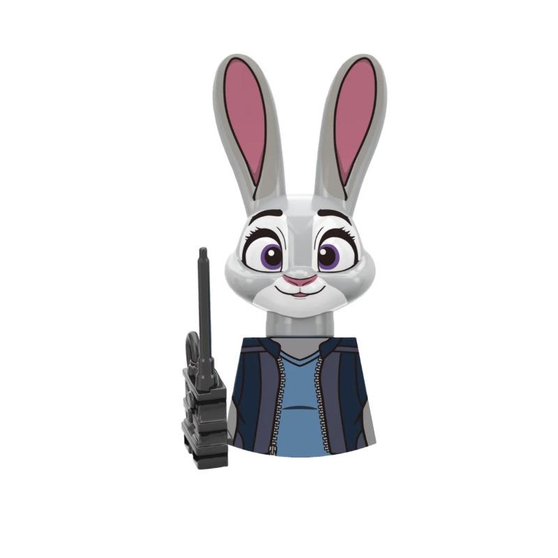 Zestaw niespodzianka RT8012 Gorąca Seria Filmowa Mini Figurki Akcji królik Modele Komiksowe Klocki Budowlane Kreatywne Akcesoria Prezenty Zabawki