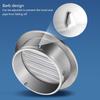 Elegant Round Sturdy Stainless Steel Soffit Ventilation Grille with Builts In Bathroom Home Accessory for Apartments