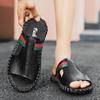 2024SYYTL Men's Summer Leisure Beach Sandals Outdoor Slide Walking Comfortable Lightweight Leather Fashion Luxury Designer