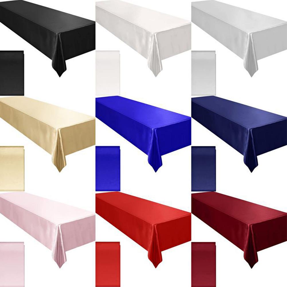 Decor Home Table Cloth Dining Table For Banquet Satin Tablecloth 1 PCS