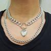 Vintage Multi Layered Gold Color Portrait Chain Chokers Necklace for Women Fashion Coin Thick Chain Pendant Necklace Jewelry