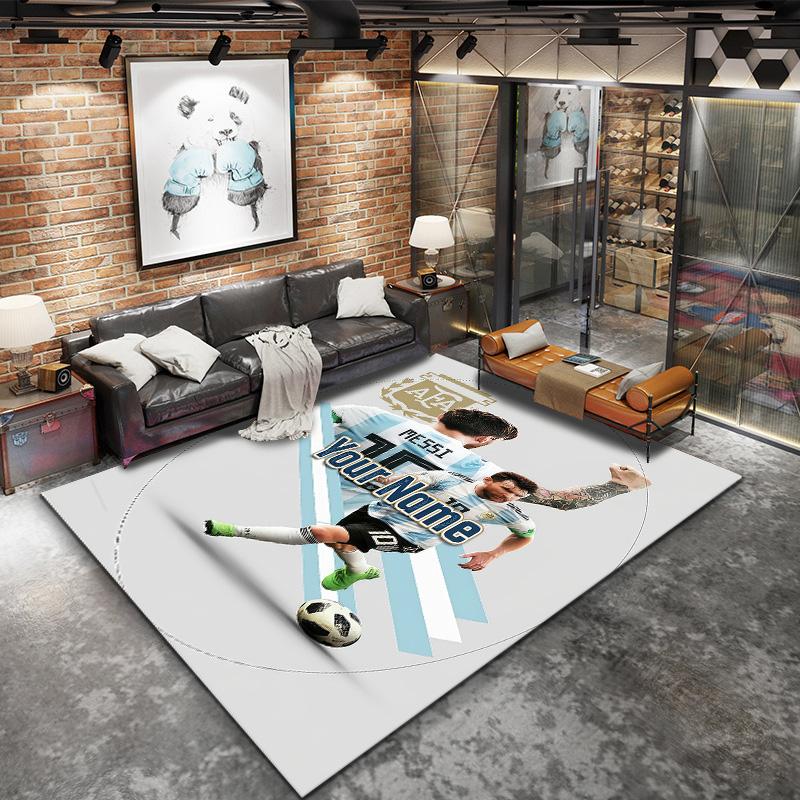 Messi Custom Name Carpet Rug For Living Room Bedroom Home Sofa Decoration Kids Play Nonslip Floor Mat