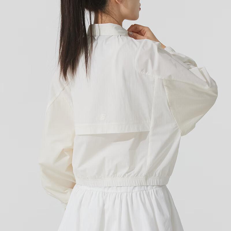 Women's Jacket New Balance Sports Club Jacket Women's Ivory White