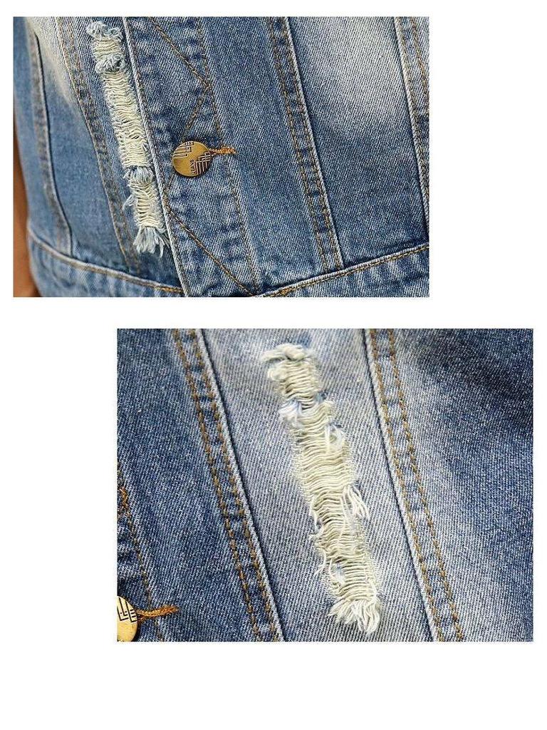 Men's Trendy Slim-Fit Denim Vest – Sleeveless Lapel Jacket