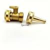 2pcs/set Brass Garden Hose Nozzle - Durable Metal Lawn & Car Sprinkler With Standard Us Thread Connector