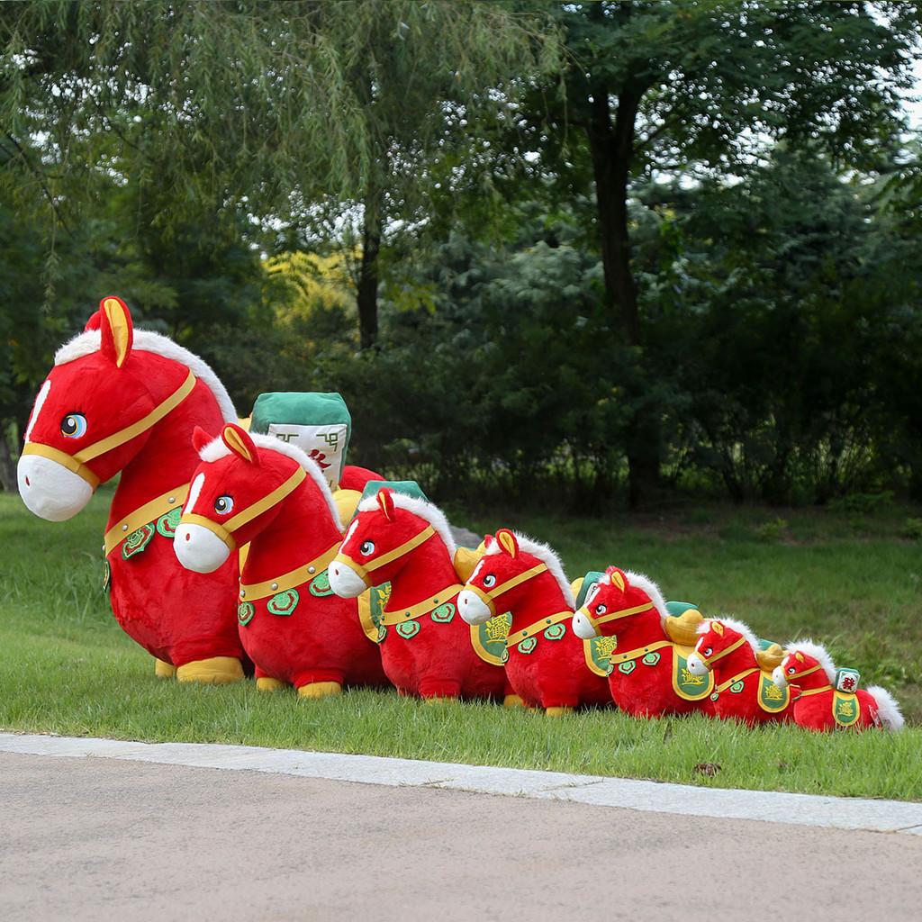 Traditional Zodiac Horse Plush Toy For New Year Decor And Gift Idea