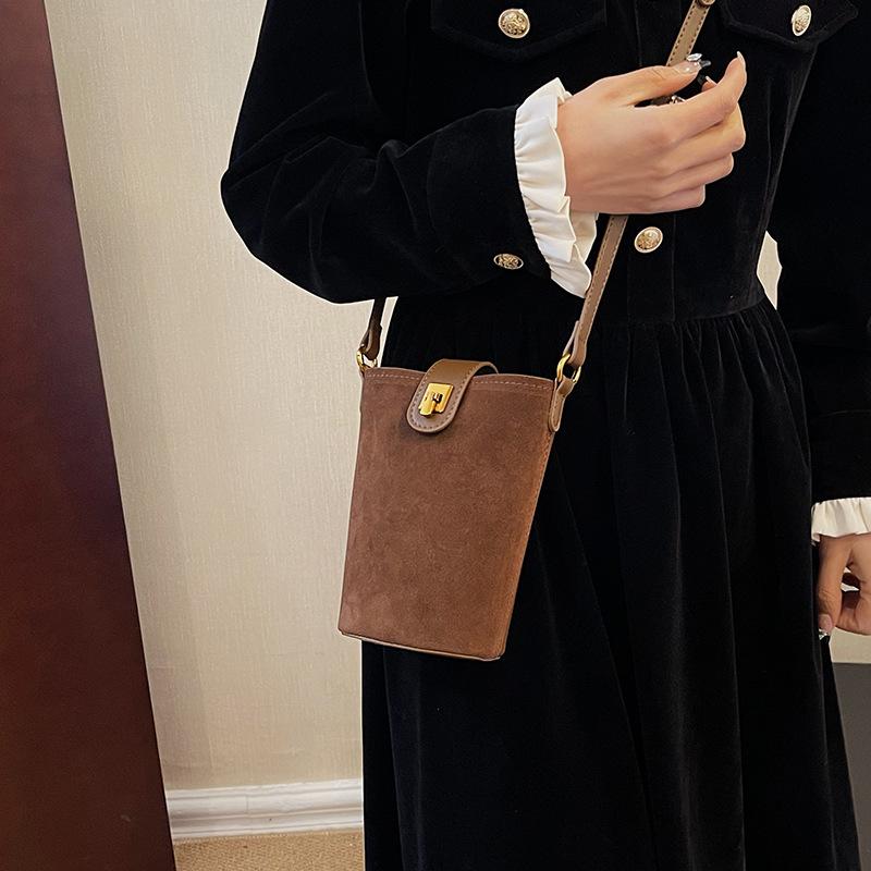 Damska Retro Matowa Torba Listonoszka - Casualowa Torba na Ramię Jesień/Zima