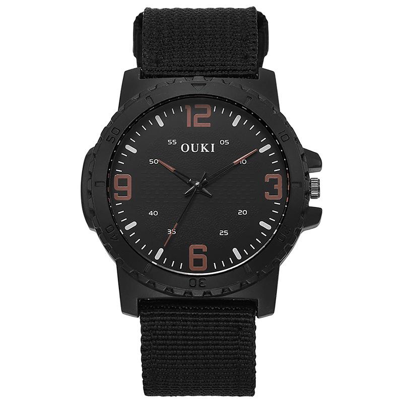 Fashion Men's Outdoor Sports Quartz Watches Top Brand Luminous Large Dial Watches Nylon Strap Men's Original Design Watches