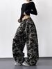 Autumn 2025 Women's Tall Hip Hop Camouflage Cargo Pants - High Street Casual Sport Style