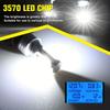 2Pcs H11 H9 H8 3570 Chip LED Fog Light Bulbs 6000K White Super Bright Waterproof Headlight Driving Bulb Car Accessories