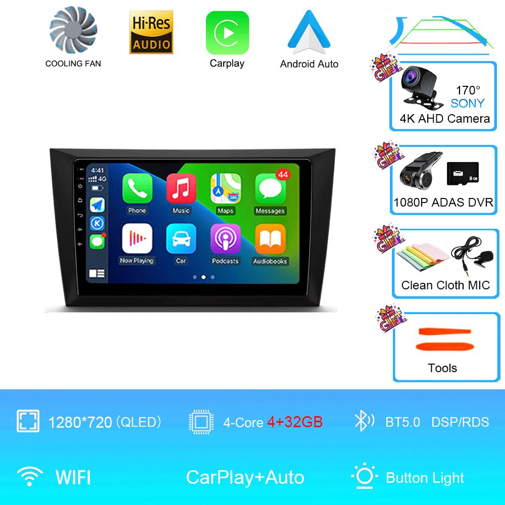 Car Radio Android 14 For Volkswagen VW Golf 6 MK6 GTI R 2008 - 2012 Wireless Carplay Android Auto Car Stereo Multimedia Player