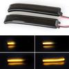 2Pcs LED Side Mirror Light Turn Signal Smoke Lens Reflector For Ford 09-14 F150