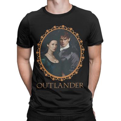 ZX Vintage Outlander Jamie and Claire TShirt for Men O Neck Cotton T Shirt  Short Sleeve Tee Shirt Plus Size Tops