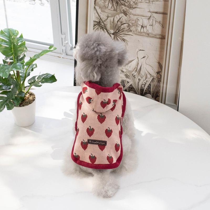 

Dog Pets Clothing Vest Winter Dog Clothes Coat Cat Pomeranian Shih Tzu Maltese Schnauzer Small Dog Costume Puppy Clothes Apparel XXS червоний