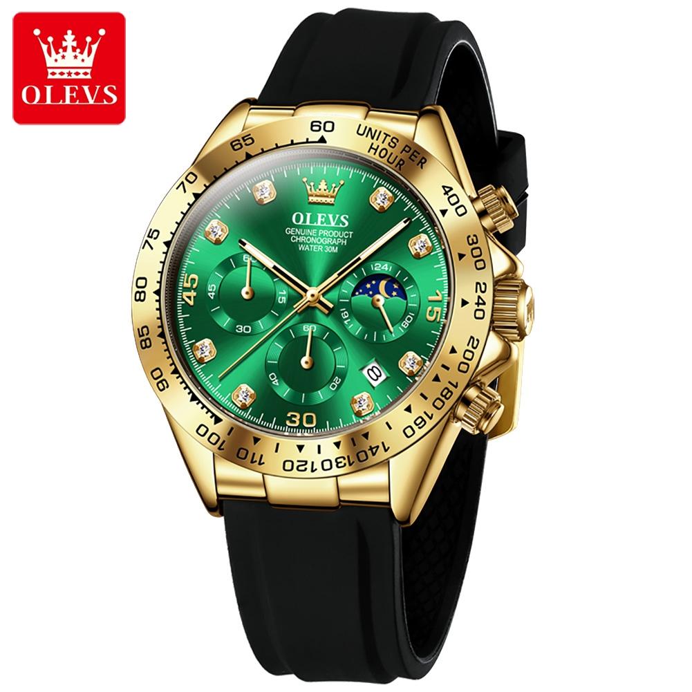 OLEVS 2875 Luxury Men Watch Quartz Man Watches Waterproof Luminous Top Brand Watch for Men Date Chronograph Sport Wristwatch