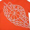 Jordan Letter Wing Pattern Crew Neck Short Sleeve T-Shirt Men T-Shirts Orange 748552-891