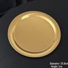 ZISIZ Stainless Steel Round Serving Plates