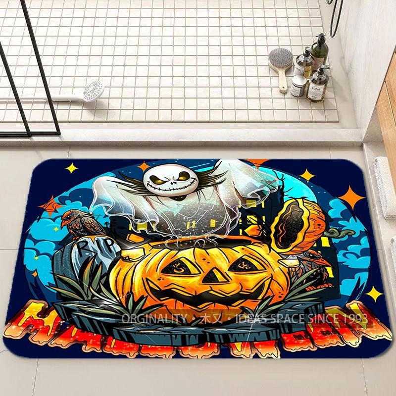 Halloween Gnome Pumpkin Mat Living Room Decoration Home Sofa Non-Slip Carpet Study Bedroom Tatami Children'S Soft Floor Mat