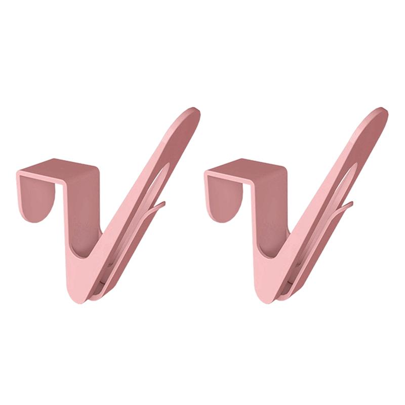 

2 шт. Пластиковые сушилки для обуви, без перфорации, простой крючок для тапочек, настенная сливная стойка, подвесная стойка для хранения обуви розовый