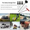 Quick Tire Valve Change Tool, Tire Valve Stem Core Quickly Replacement Tool Kit For Cars, Trucks, Motorcycles Etc (7PCS)