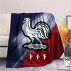 France National Football Team Flannel Blanket, High Quality Comfortable for All Seasons, Home Decor, Warmth and Comfort