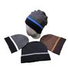 Designer Wool Beanie Hat Cap Men Women Fashionable Winter Warm Bob Hat Jacquard Knitted Feature Cuffed Feature Business Scene