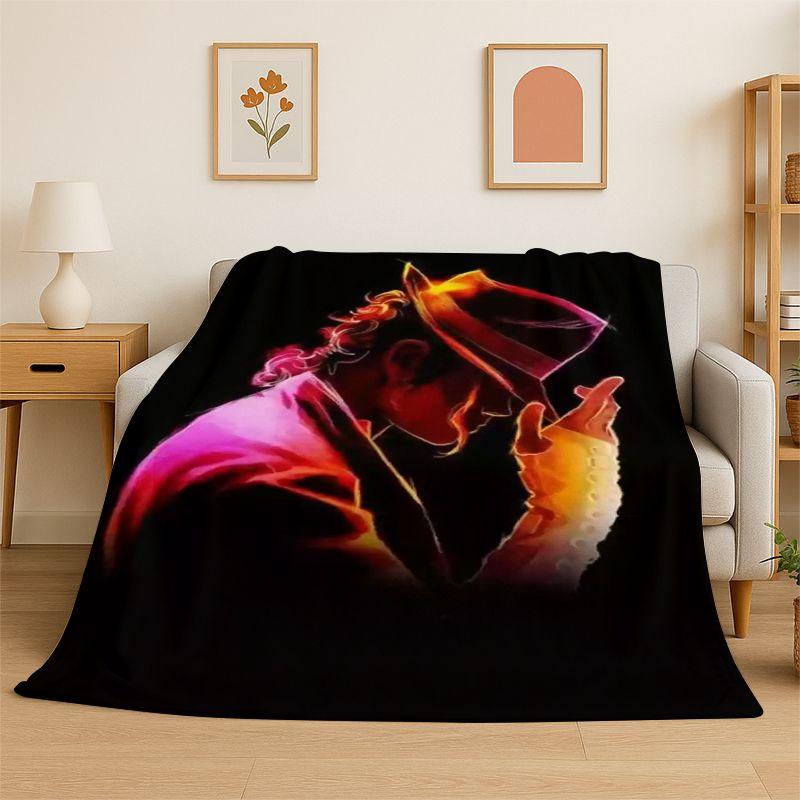 Re della Pop Star MJ Michael Jackson Coperta di Flanella Morbida Calda Coperta da Divano per Camera da Letto Soggiorno Letto Viaggio Campeggio Picnic