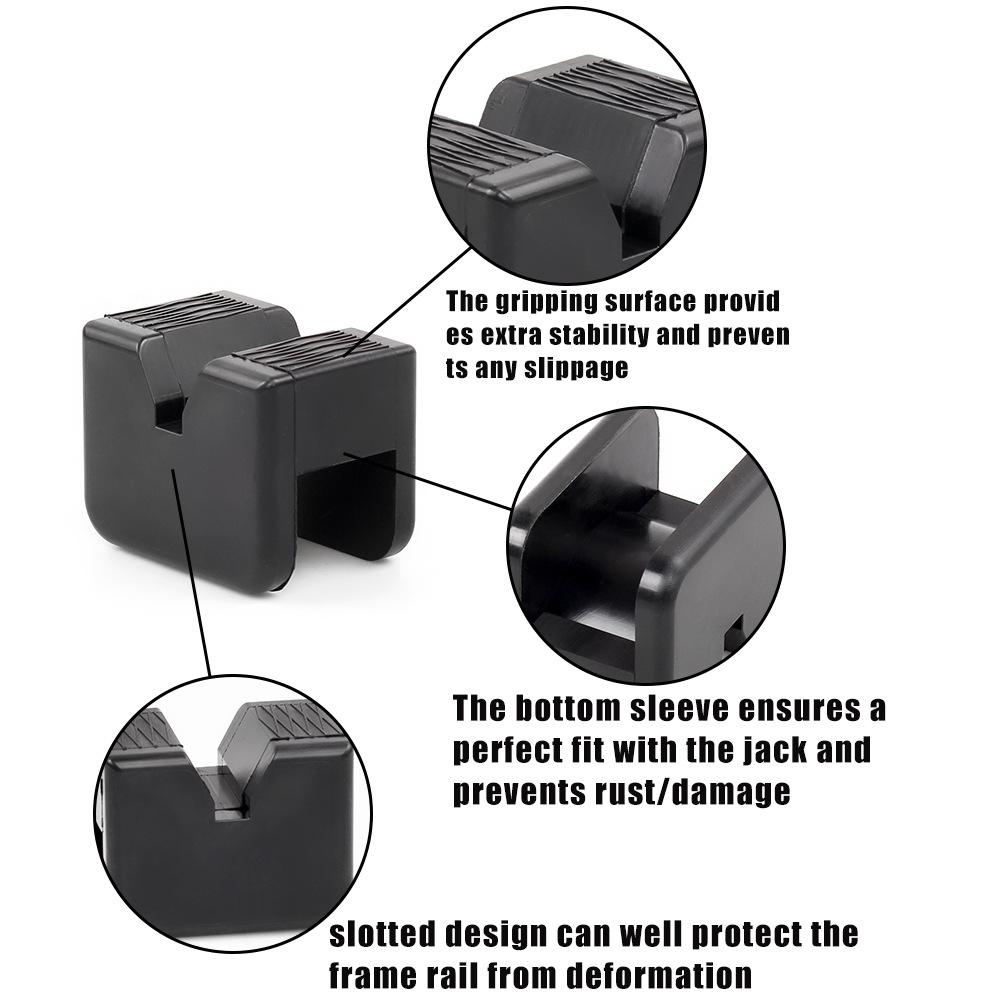 1pc Car Lift Jack Stand Rubber Pads Floor Jack Pad Adapters Stands Mat Frame Rail Adapter Car Jacks Lifting Car Repair Tools