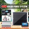 Solar Power Generation System Dual USB 40W Solar Panel+2000W Power Inverter+10A Solar Controller