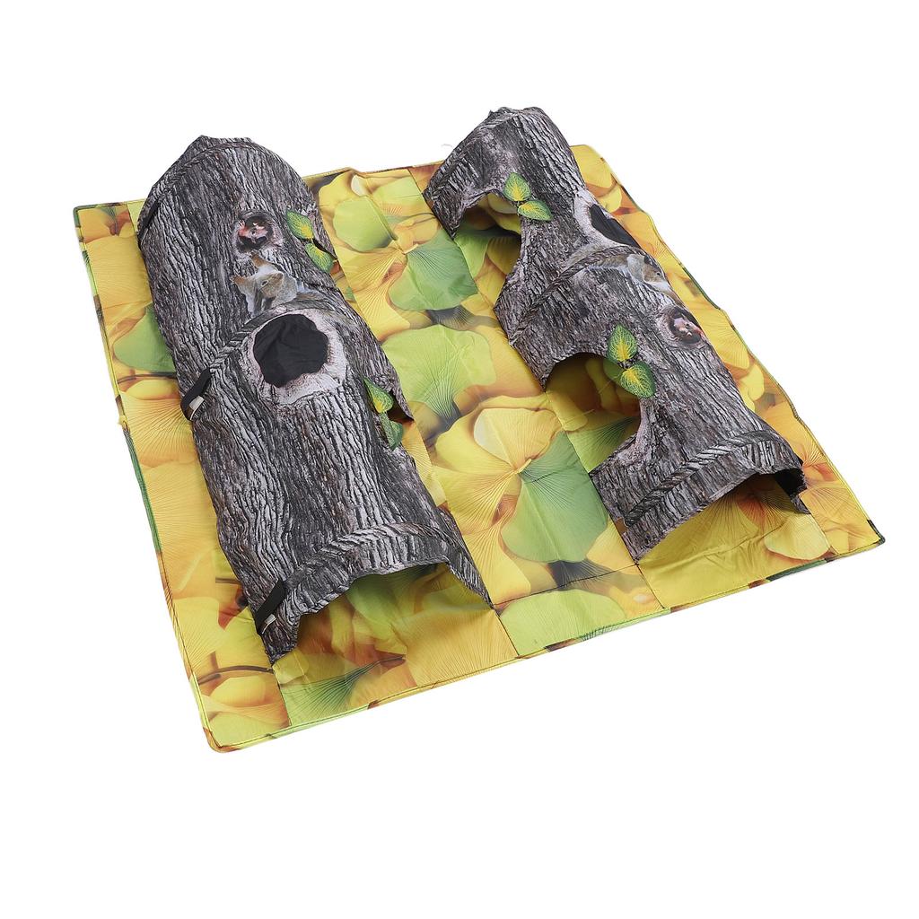 Cat Tunnel Foldable Cat Channel Toy Interactive Pet Playing Mat Bite Resistant Cat Activity Play