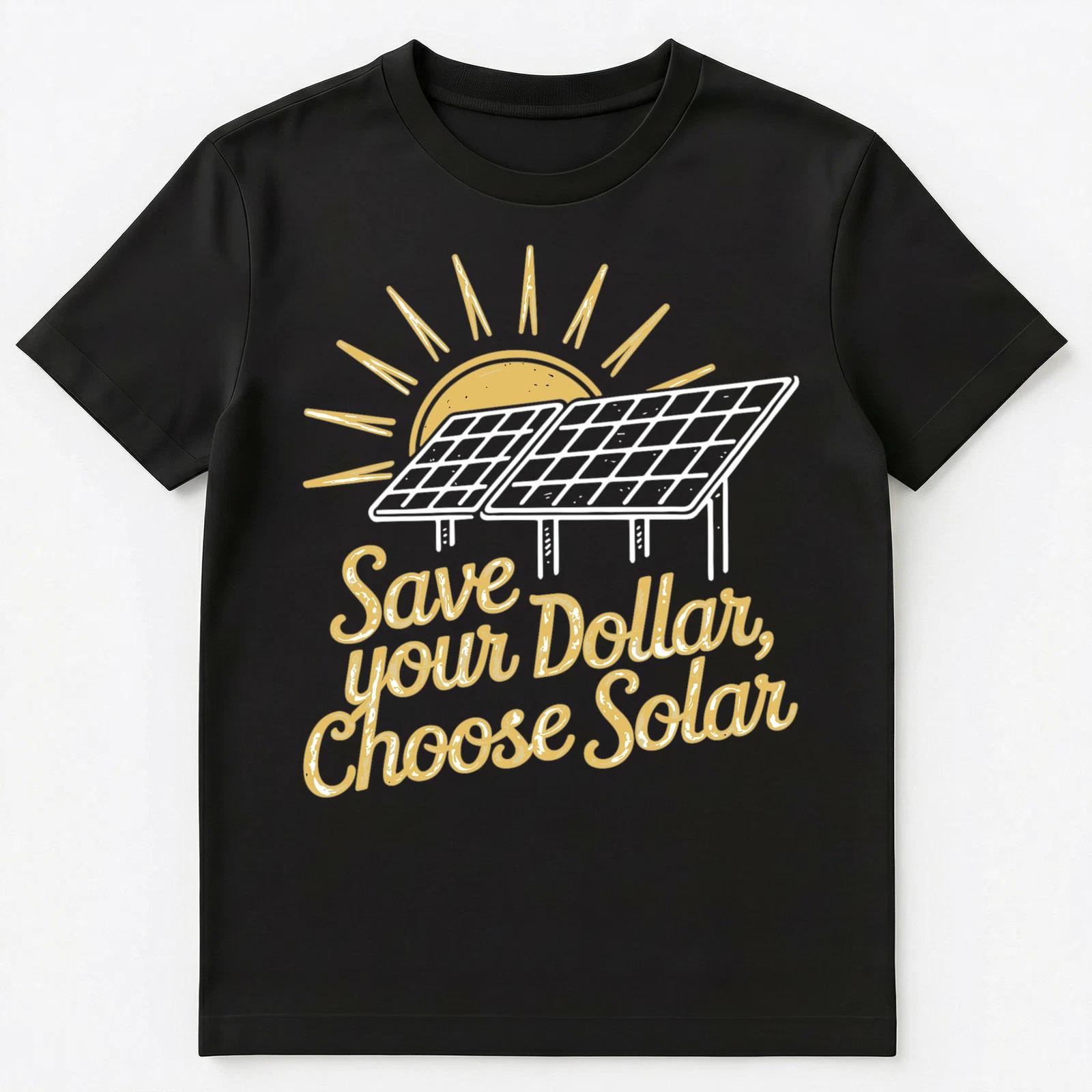 Funny Solar Energy Unisex T-Shirt 4XL