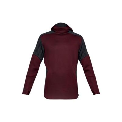 Jersey casual de cuello alto y manga larga para hombre, sudadera color castaño oscuro 1320704-600