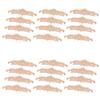 24Pcs 20 X 5Cm Rubber Wood Carved Long Onlay Applique Unpainted Rose Flower Door Home Decor European Style
