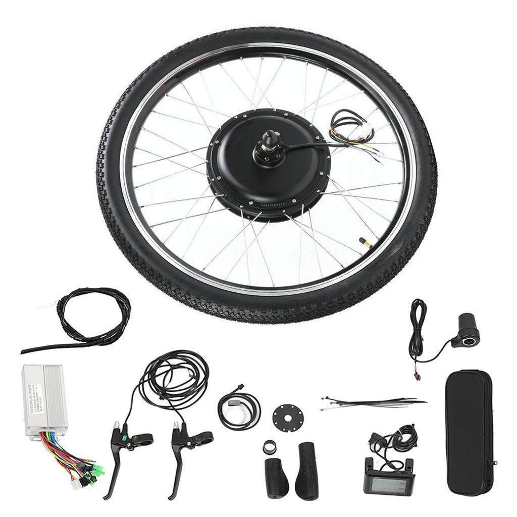 Electric Bike 36V 500W Hub Motor Conversion Kit Wheel 26in with Meter(rear Drive)