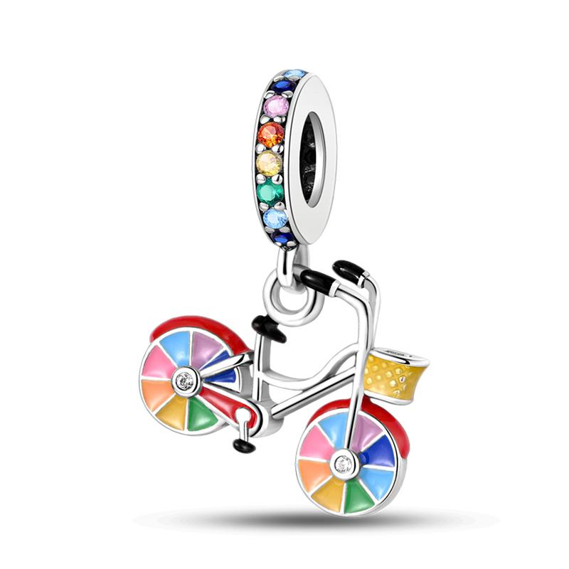 Brand New Copper Metal Off-Road Vehicle Sports Car Electric Bike Car Series Charm Bead Components Bead Components Compatible With Pan Authentic