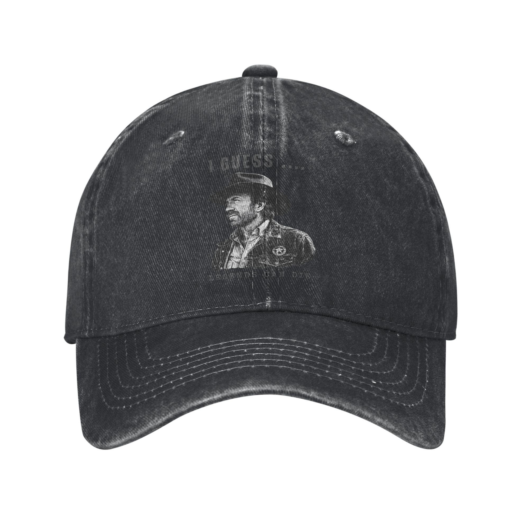 Chuck Norris 1940-2026 Legens Never Die Men Women Baseball Caps Distressed Washed Caps Hat Outdoor Workouts Gift Sun Cap One Size