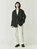 SPNK Corduroy Loose Fit Elastic Waist Pants_Ivory
