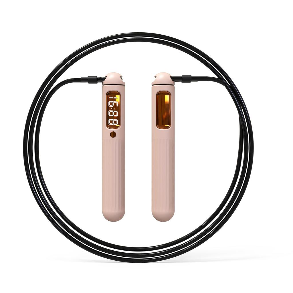 Moyue Bluetooth Jump Rope with Weighted Ball and Counterweights for Fitness and Fat Burning, with Rope Counting Feature.