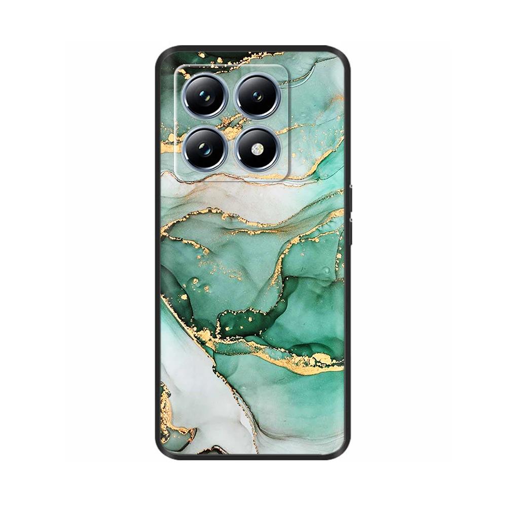 Für Xiaomi 14T Pro Hülle Silikon Luxus Blume Weicher Bumper Für Xiaomi Mi 14T Handyhülle Mode TPU Fundas für Xiaomi 14T 14 t