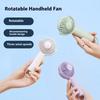 Multifuntional Handheld Fan Cooling Fan 1200mAh Powerful Electric Fan 3 Speed Setting for Travel Office and Outdoor Use