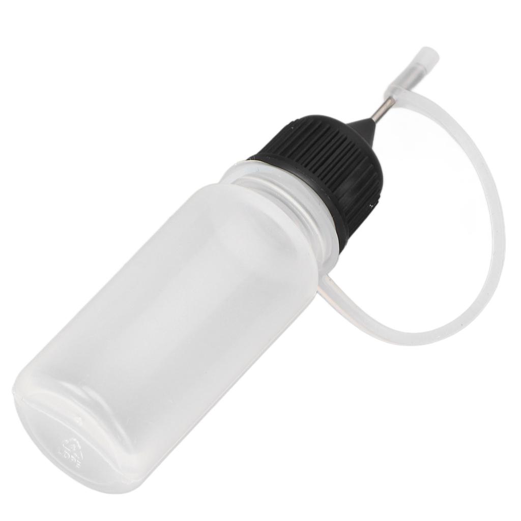 10pcs Needle Tip Applicator Bottle 10ml Soft Translucent Needle Tip Squeeze Bottle for Tattoo Ink