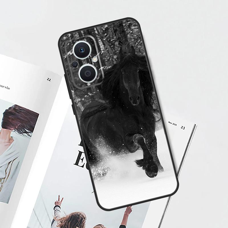 Horse Animal Case For OPPO Find X8 X6 X9 Pro OPPO Reno 14F 11F 12F 13F 7 8 Lite 10 11 12 13 14 Pro Cover